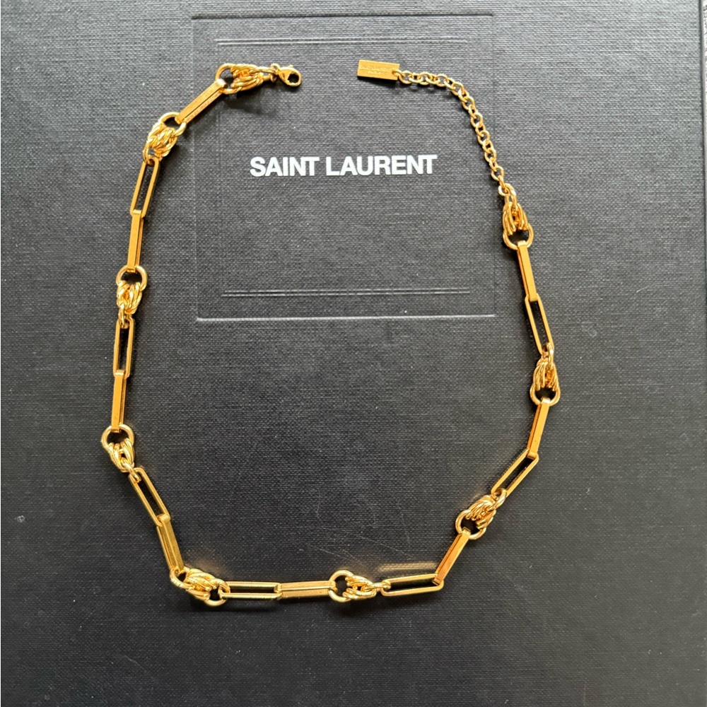 Saint Laurent Gold Chain Necklace
